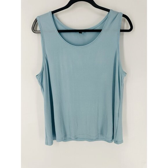 Eileen Fisher 100% Silk Sleeveless Tank Top Women’s L EUC - Picture 1 of 5